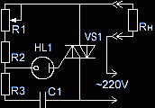 Простая схема регулятор мощности на симисторе КУ208Г